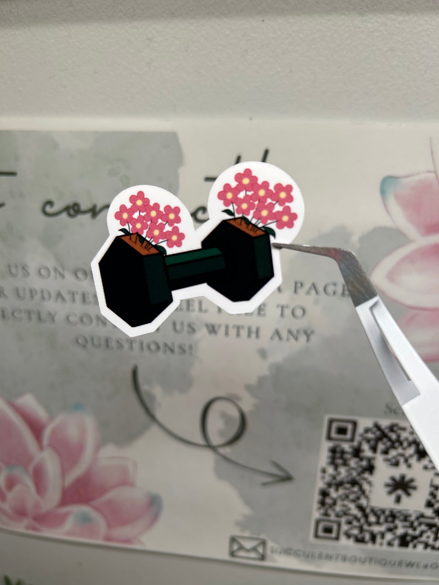 Flowering Dumbbell Sticker