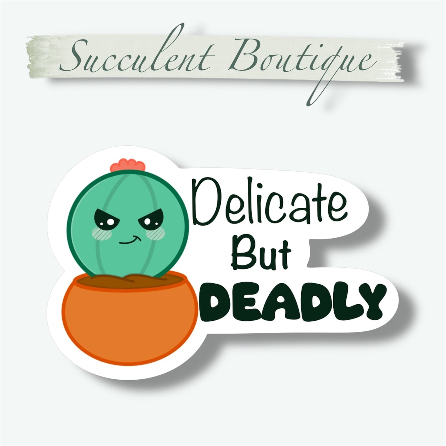 Delicate But Deadly Ruby Sticker