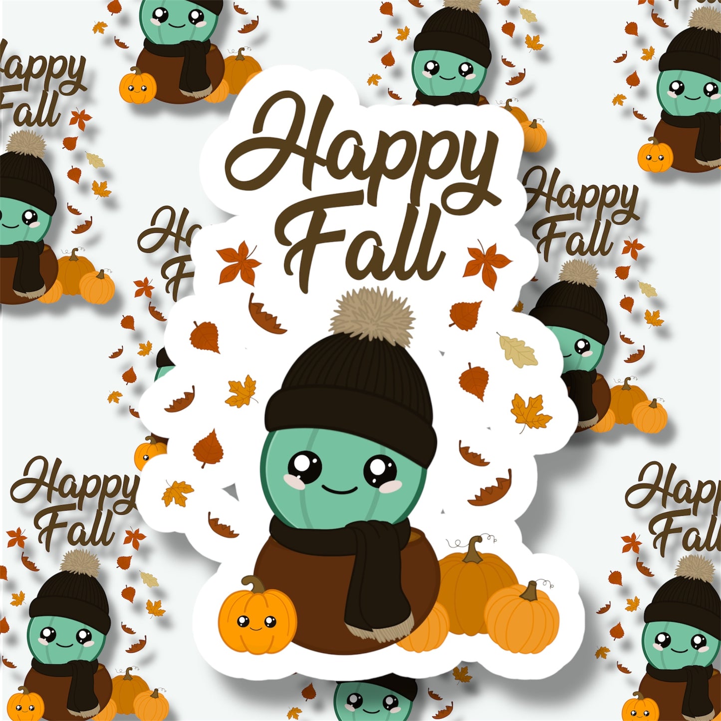 Happy Fall Ruby Stickers