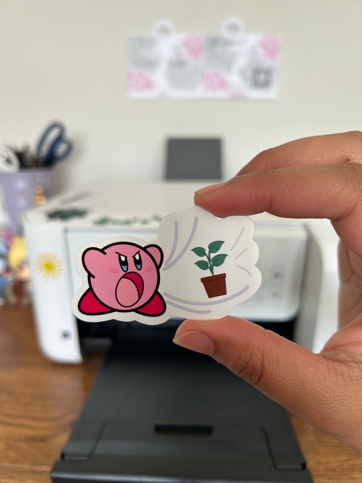 Transforming Into A Plant Sticker Set