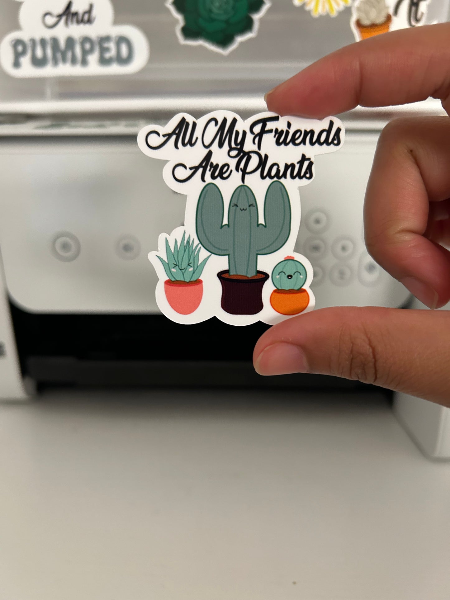 All My Friends Are Plants Stickers