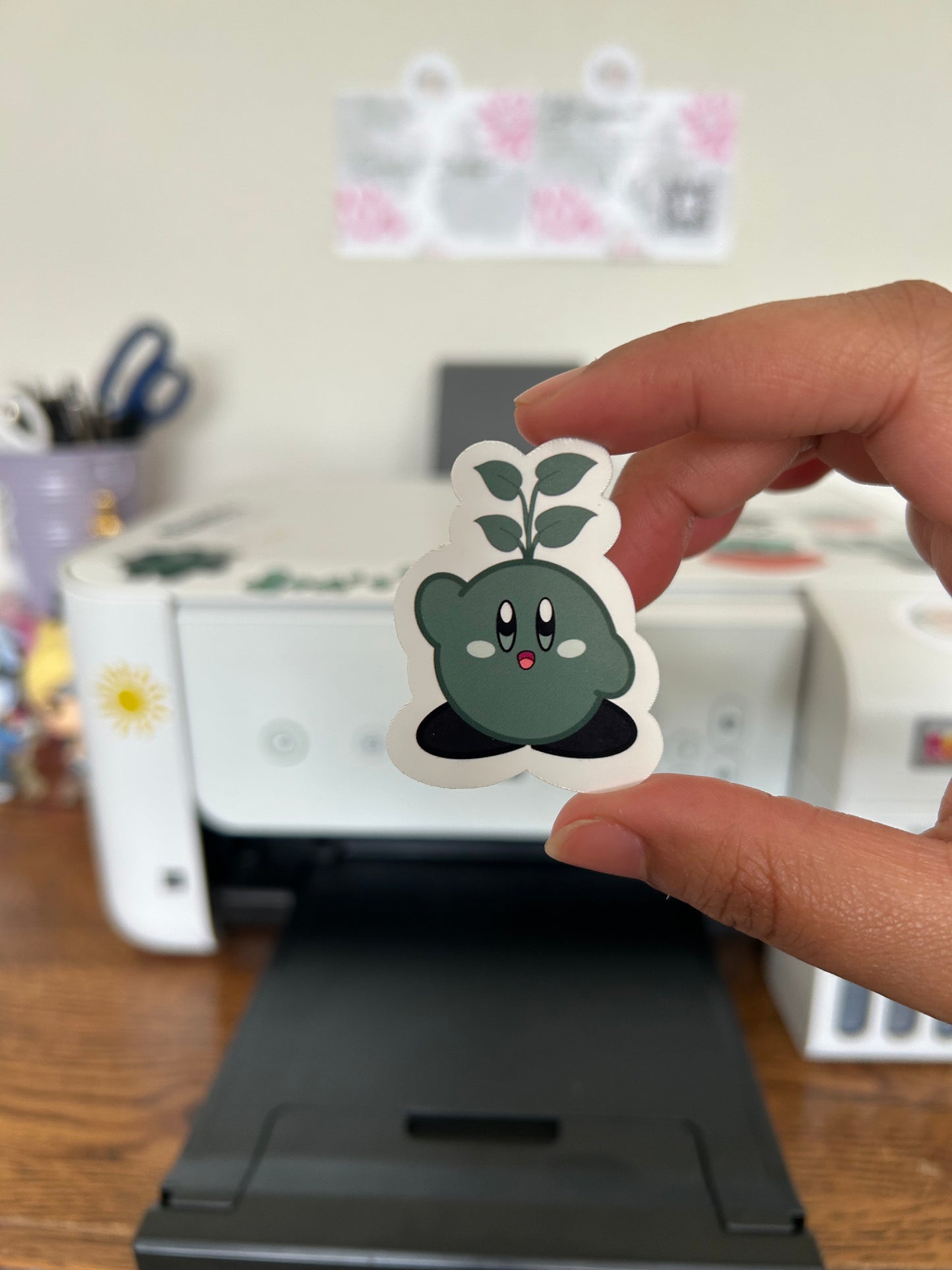 Transforming Into A Plant Sticker Set