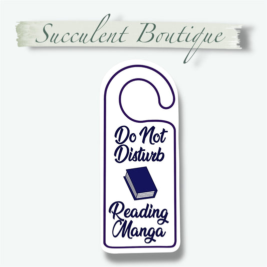 Do Not Disturb Reading Manga Sticker