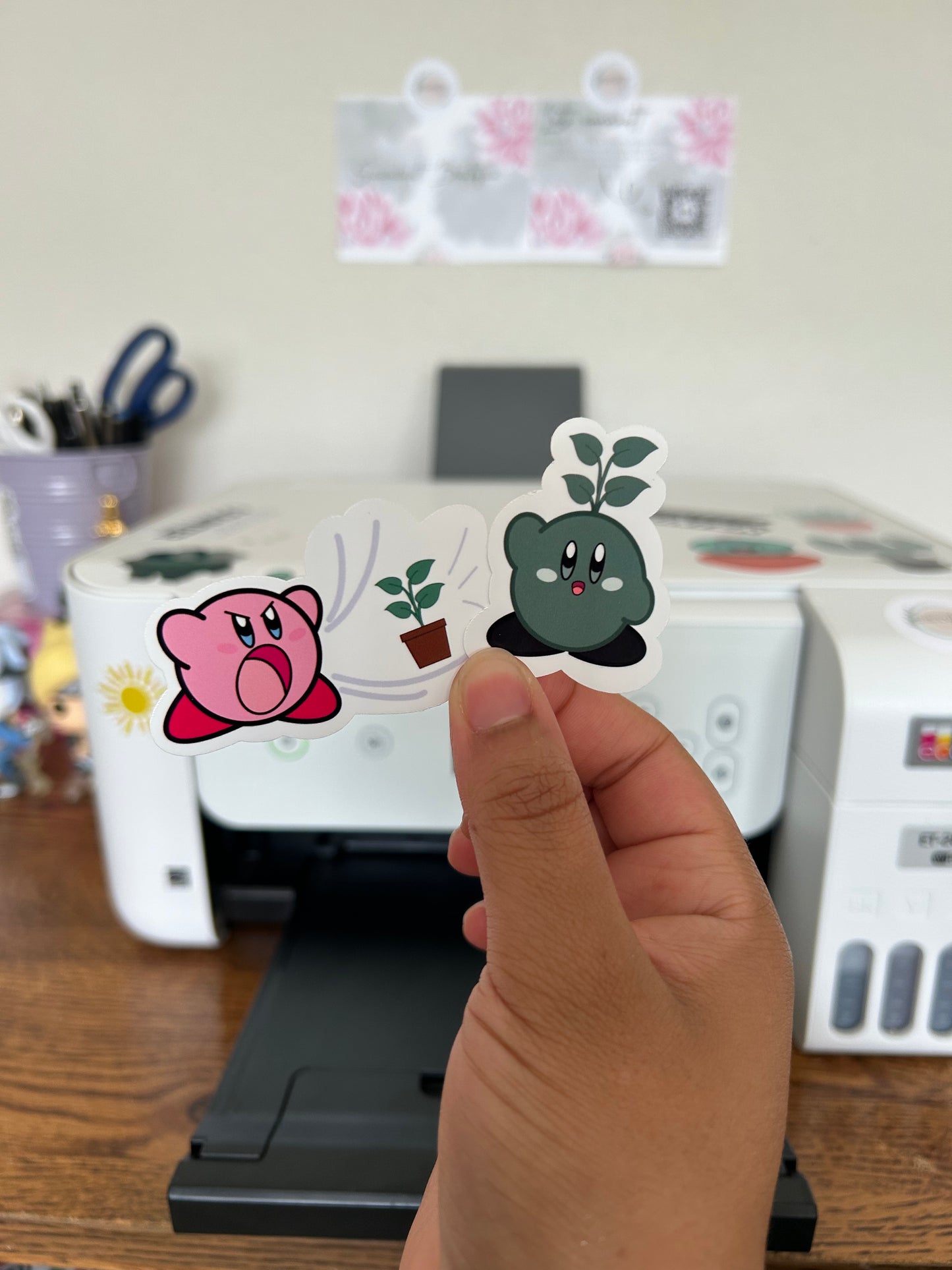 Transforming Into A Plant Sticker Set