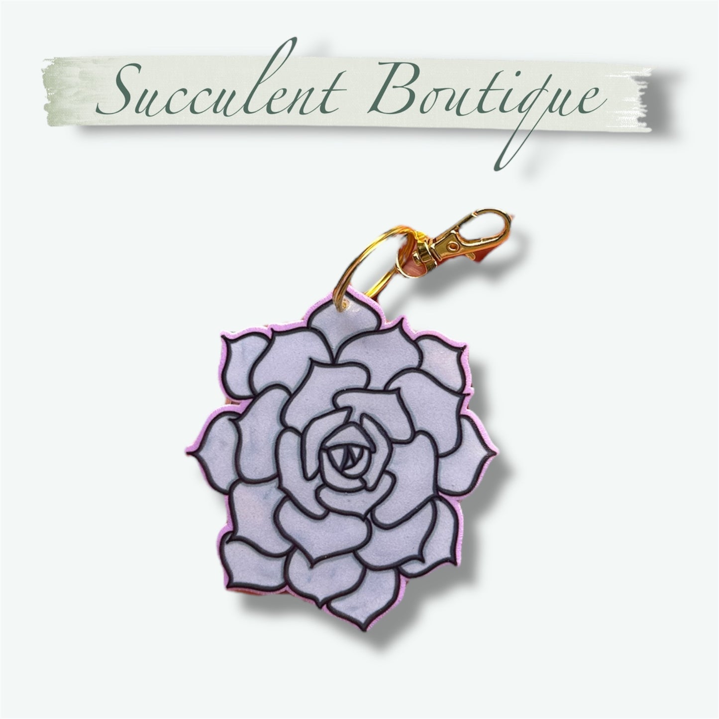 Echeveria Keychains | 2 Options