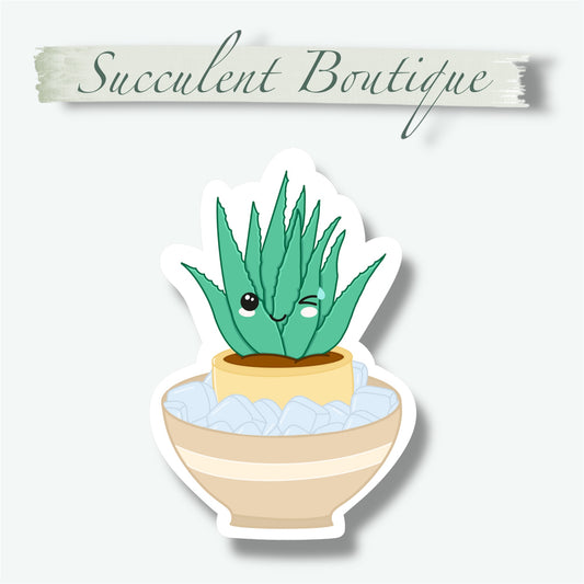 Ally Aloe Cooling Down Sticker