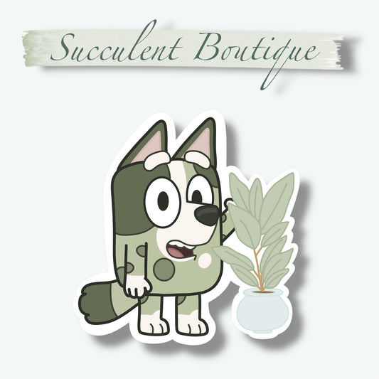 Plant Lover Muffin Sticker