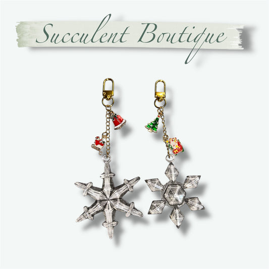 Snowflake Holiday Keychain