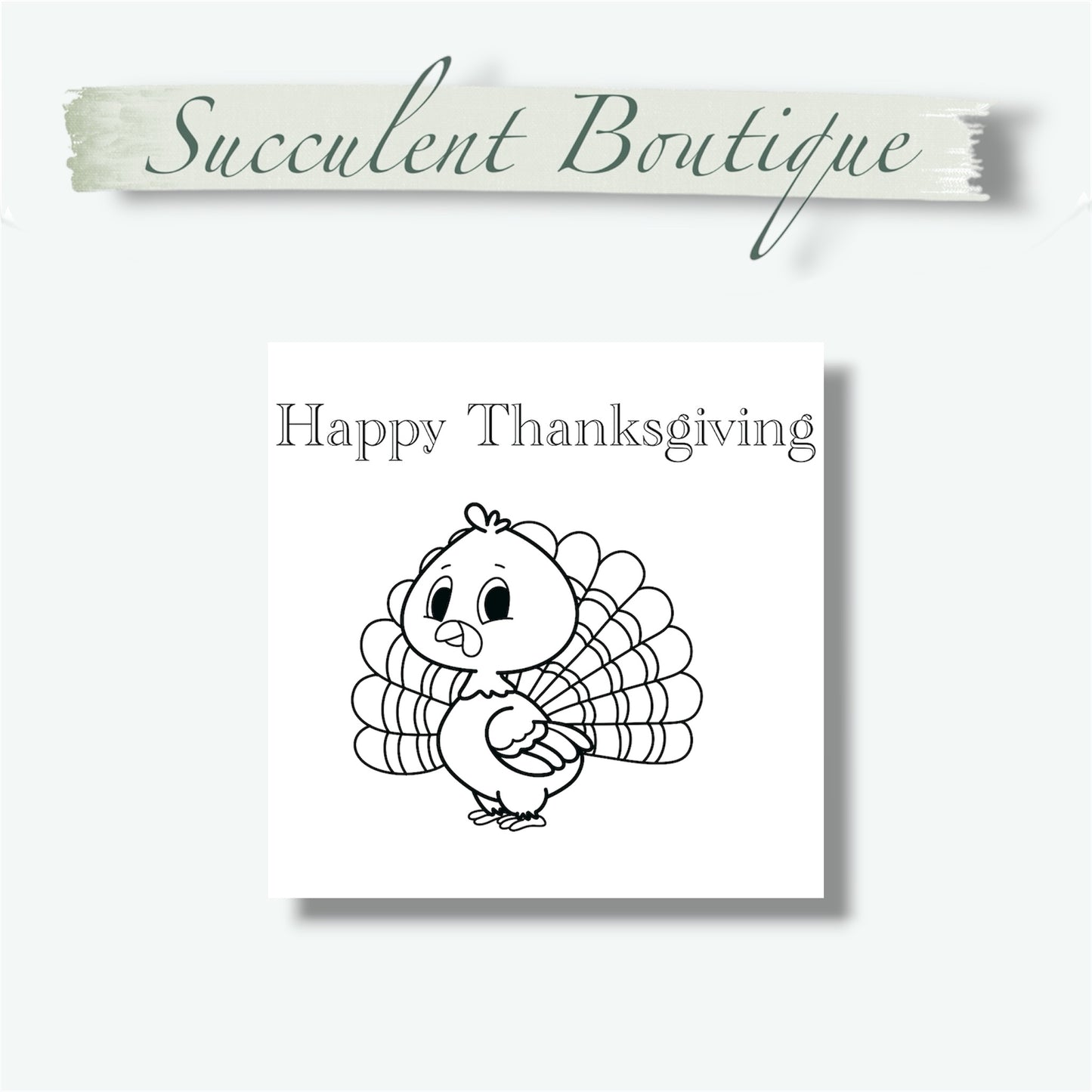 Happy Thanksgiving Turkey Coloring Card With Crayons