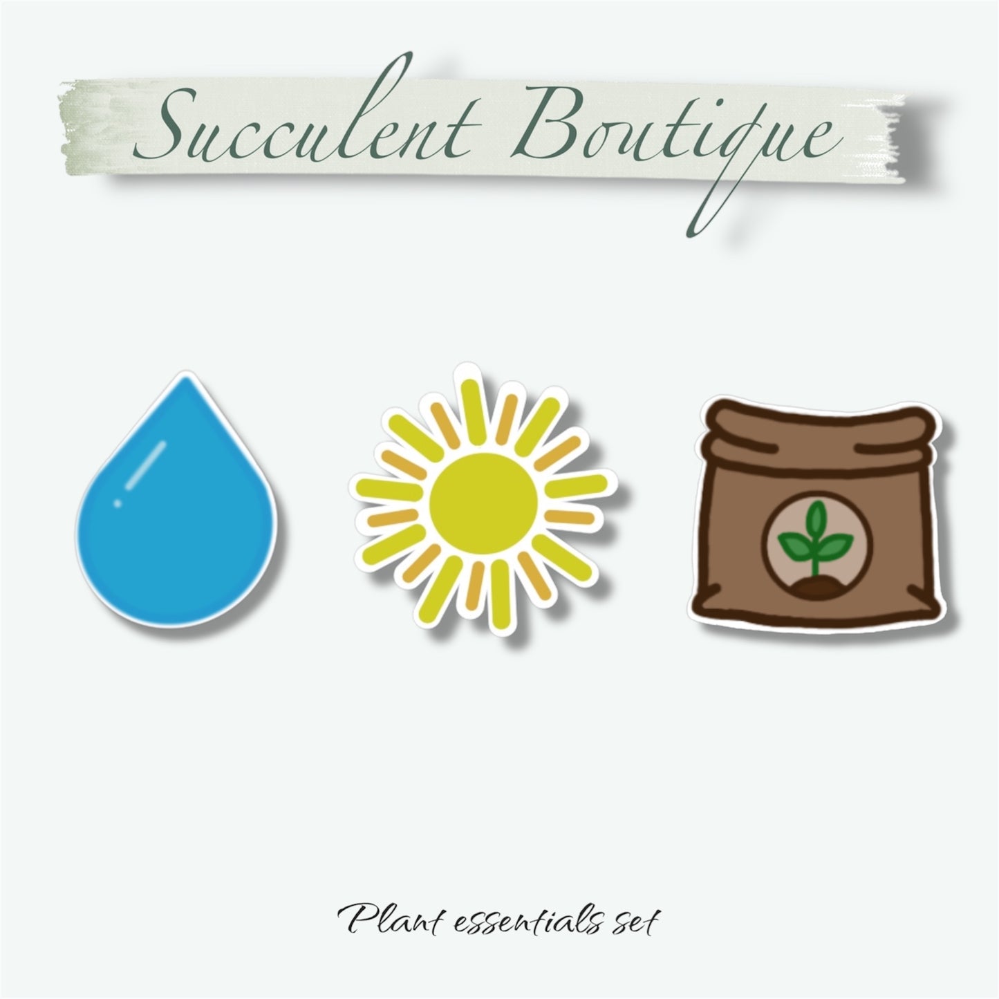 Plant Essentials | Mini Die Cut Sticker Set