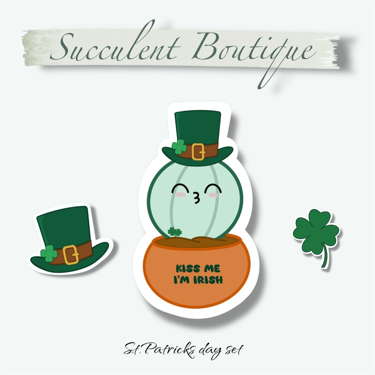 Kiss Me I’m Irish | Ruby Sticker Set