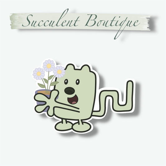 Plant Lover Wubbzy Sticker