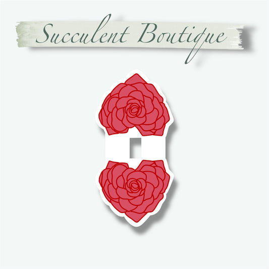 Rose Heart Magnetic Bookmark