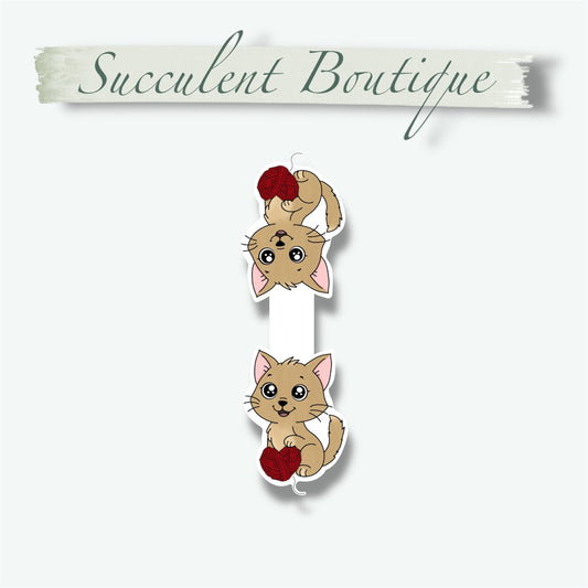 I Love You A Knot Kitten Magnetic Bookmark